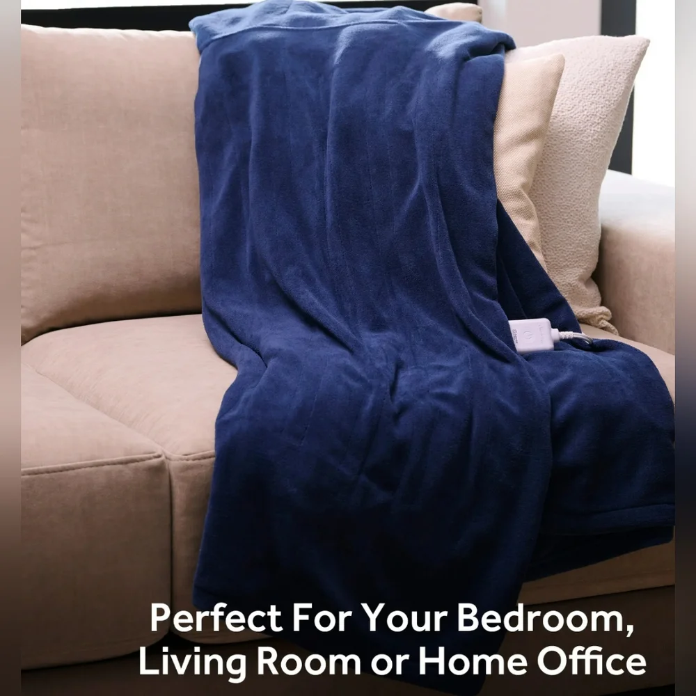 Sunbeam Throw Poseidon Microplush, Electric Blanket - Picture 5 of 7